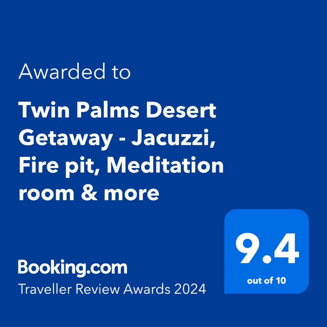 Twin Palms Desert Getaway - Jacuzzi, Fire Pit, Meditation Room & More 조슈아 트리 외부 사진